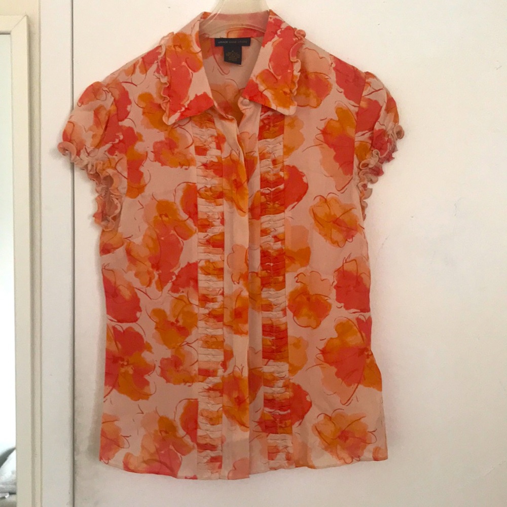 100% silk vintage top Grace Dane Lewis